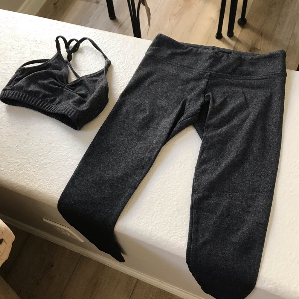 KTRNA Dancewear Phoe Capri Leggings and Sports Bra Set